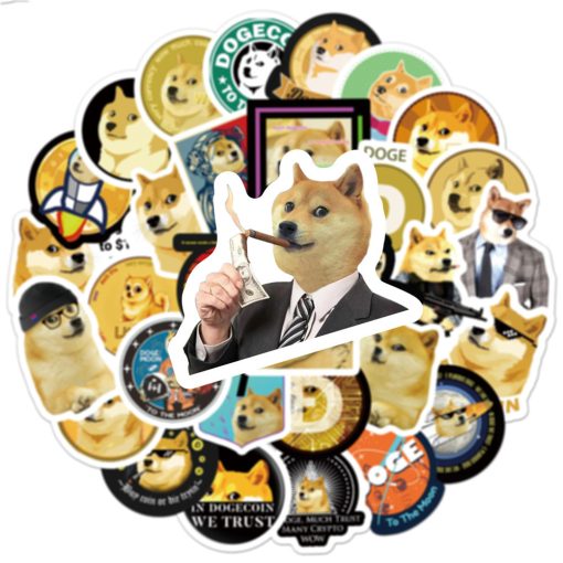 dogecoin sticker