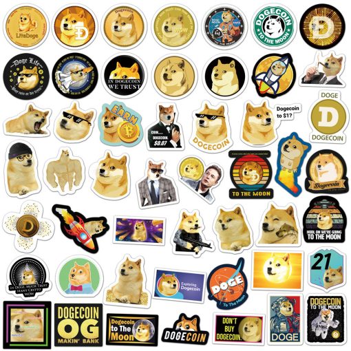 dogecoin sticker